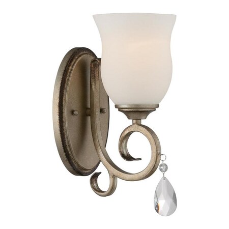 Designers Fountain Argent Silver Gala One Light Candle-Style Wall Sconce 86001-ARS